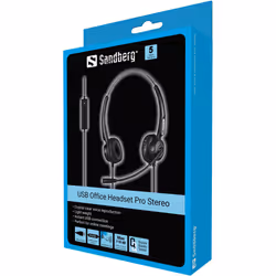 Sandberg 126-13 casque Avec fil Arceau Bureau/Centre d'appels USB Type-A Noir - Vue supplémentaire 4