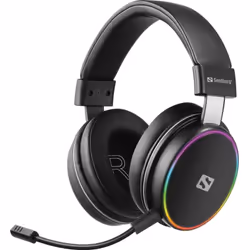 Sandberg HeroBlaster Wireless Headset, Avec fil &sans fil, 20 - 20000 Hz, Jouer, 300 g, Casque, Noir