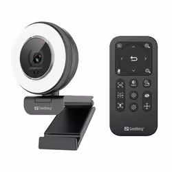 Sandberg Streamer USB Webcam Pro Elite, 2560 x 1440 pixels, 60 ips, 1920x1080@60fps, 2560x1440@30fps, 480p, 720p, 1080p, 1440 ...