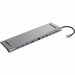 Sandberg USB-C All-in-1 Docking Station, USB 3.2 Gen 1 (3.1 Gen 1) Type-C, Argent, MMC, MicroSD (TransFlash), SD, SDHC, SDXC, ...