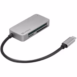 Sandberg 136-38, CF, MMC, MicroSD (TransFlash), SD, SDHC, SDXC, xD, Noir, USB 3.2 Gen 1 (3.1 Gen 1) Type-C, Windows 10, Windo ...