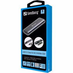 Sandberg USB 3.2 Case for M.2+NVMe SSD Enceinte ssd Noir - Vue supplémentaire 7