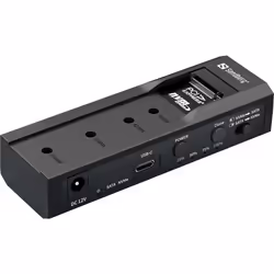 Sandberg USB-3 Cloner+Dock M2+NVMe+SATA, SSD, SATA, Série ATA II, Série ATA III, 2.5,3.5,M.2, USB 3.2 Gen 2 (3.1 Gen 2) Type- ...