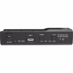 Sandberg USB-3 Cloner+Dock M2+NVMe+SATA USB 3.2 Gen 2 (3.1 Gen 2) Type-C Noir - Vue supplémentaire 5