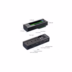 Sandberg USB-3 Cloner+Dock M2+NVMe+SATA USB 3.2 Gen 2 (3.1 Gen 2) Type-C Noir - Vue supplémentaire 6