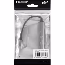Sandberg USB-C to 3xUSB-A+2xUSB-C SAVER USB Type-C 5000 Mbit/s Gris - Vue supplémentaire 4