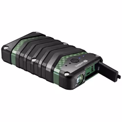 Sandberg Survivor Powerbank 20100, 20100 mAh, Lithium-Ion (Li-Ion), Noir, Vert