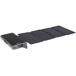 Sandberg Solar 4-Panel Powerbank 25000, 25000 mAh, Lithium Polymère (LiPo), 18 W, Noir