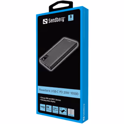 Sandberg 420-58 banque d'alimentation électrique 10000 mAh Noir