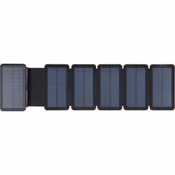 Sandberg Solar 6-Panel Powerbank 20000, 20000 mAh, Lithium Polymère (LiPo), Noir
