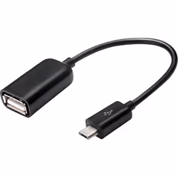 Sandberg OTG Adapter MicroUSB M - USB F, Micro-USB B, USB A, USB 2.0, Mâle/Femelle, 480 Mbit/s, Noir