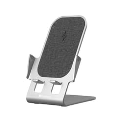 Sandberg Wireless Charger Stand 15W Alu Smartphone Gris USB Recharge sans fil Charge rapide Intérieure