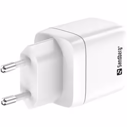 Sandberg 2in1 Charger 1xUSB-C 1xUSB 35W Universel Blanc Secteur Charge rapide Intérieure