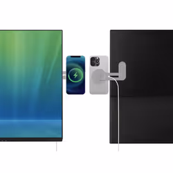 Sandberg ScreenMount Magnet Charger 15W Smartphone Gris USB Recharge sans fil Auto, Intérieure
