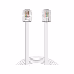 Sandberg Telephone RJ11-RJ11 1.8 m, 1,8 m, RJ11, RJ11, Blanc, Mâle, Mâle