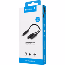 Sandberg 502-16 câble audio TRS 3,5 mm 2x 3.5mm TRS Noir - Vue supplémentaire 3