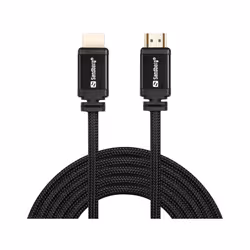 Sandberg HDMI 2.0 19M-19M, 2m, 2 m, HDMI Type A (Standard), HDMI Type A (Standard), Noir