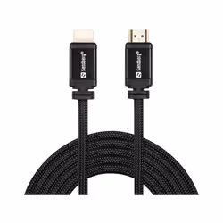 Sandberg HDMI 2.0 19M-19M, 3m, 3 m, HDMI Type A (Standard), HDMI Type A (Standard), Noir