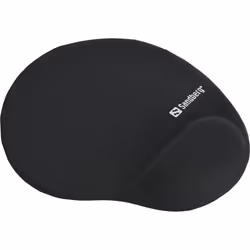 Sandberg Gel Mousepad with Wrist Rest, Noir, Monochromatique, Gel, Repose-poignets