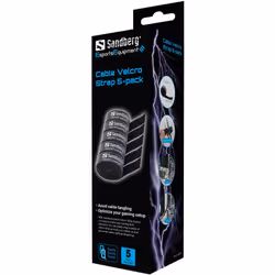 Sandberg Cable Velcro Strap 5-pack