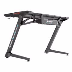 Sandberg Fighter Gaming Desk 2, Black, Droit, Forme rectangulaire, Bois, Noir, 1200 mm, 640 mm