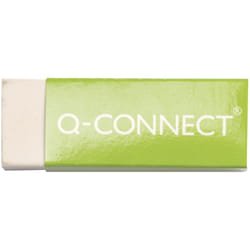 Q-CONNECT KF00236 gomme à effacer Caoutchouc Vert, Blanc 1 pièce(s)