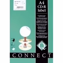 Connect Labels for CD/DVD 25 sheets, A4, 117 mm, 25 feuilles