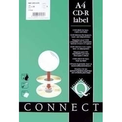 Connect Labels for CD/DVD 25 sheets étiquette auto-collante