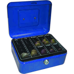 Q-CONNECT KF03319 tirelire Bleu Métal 1 pièce(s)