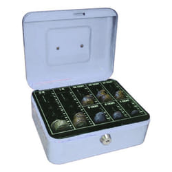 Q-CONNECT KF03320 tirelire Argent Métal 1 pièce(s)