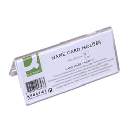 Q-CONNECT KF04743 rangement de cartes de visites Transparent