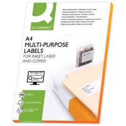 Q-CONNECT KF10659, Multicolore, A4, Laser/a jet d'encre, Carré, 70 g/m², Forest Stewardship Council (FSC)