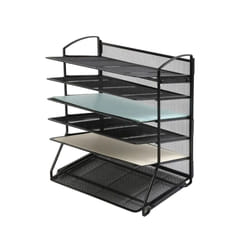 Q-CONNECT KF17289 bac de rangement de bureau Mesh Noir