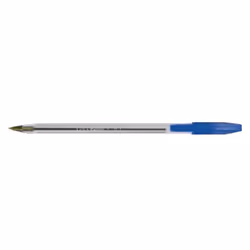 Q-CONNECT KF34043, Clip, Stylo à bille, Rechargeable, Bleu, 20 pièce(s), Moyen