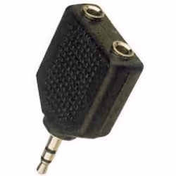 Microconnect AUDALS, 3.5mm, 2x3.5mm, Noir