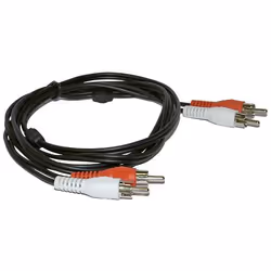 Microconnect AUDCC5, 2 x RCA, Mâle, 2 x RCA, Mâle, 5 m, Noir