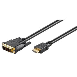 Microconnect HDMI - DVI-D (2m) Noir