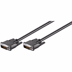 Microconnect MONCC2, 2 m, DVI-D, DVI-D (DL), Mâle, Mâle, Noir