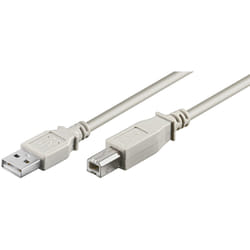 Microconnect USB 2.0 A-B 3m M-M câble USB USB A USB B Blanc