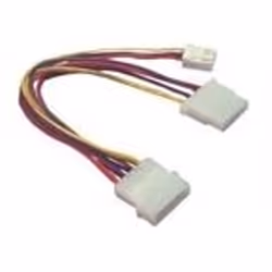 Microconnect Power 4pin - 3pin + 4pin, Mâle, Femelle