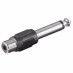 Microconnect AUDANG, 6.3mm, RCA, Noir