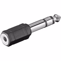 Microconnect AUDANR, 6.3mm, 3,5mm, Noir