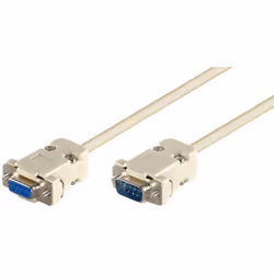 Microconnect DB9-DB9 15m, Gris, 15 m, DB-9, DB-9, Mâle, Femelle