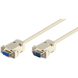 Microconnect DB9-DB9 5m câble Série Gris DB-9