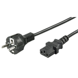 Microconnect PE020450 câble électrique Noir 5 m CEE7/7 Coupleur C13