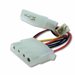 Microconnect PI01183, 0,25 m, Molex (4-pin), Molex (4-pin) + Fan (3-pin), Mâle, Femelle, Droit