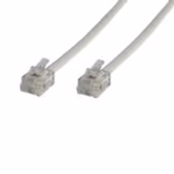 Microconnect MPK110, 10 m, RJ12, RJ12, Blanc, Mâle, Mâle