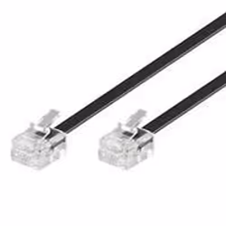 Microconnect RJ11/RJ11 15m, 15 m, RJ11, RJ11, Noir, Mâle, Mâle