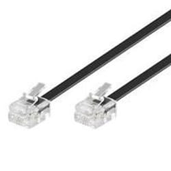 Microconnect RJ11/RJ11 15m Noir