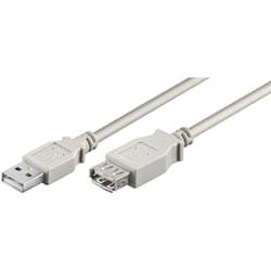 Microconnect USB 2.0 A-A 0.5m M-F câble USB 0,5 m USB A Gris